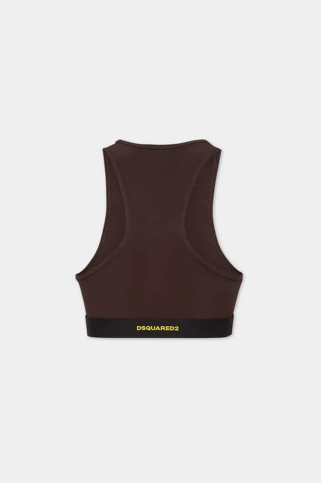 Dsquared2 Underwear Icon New Generation Sports Bra Brown 8211 Women