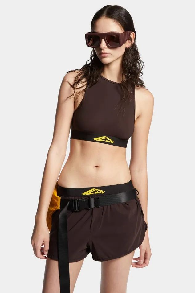 Dsquared2 Underwear Icon New Generation Sports Bra Brown 8211 Women