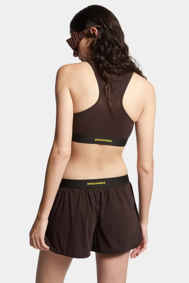 Dsquared2 Underwear Icon New Generation Sports Bra Brown 8211 Women