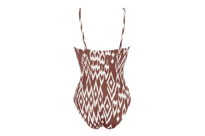 ERES Cloud Tank OnePiece Imprime Wind Coffee Women OnePiece Swimsuits