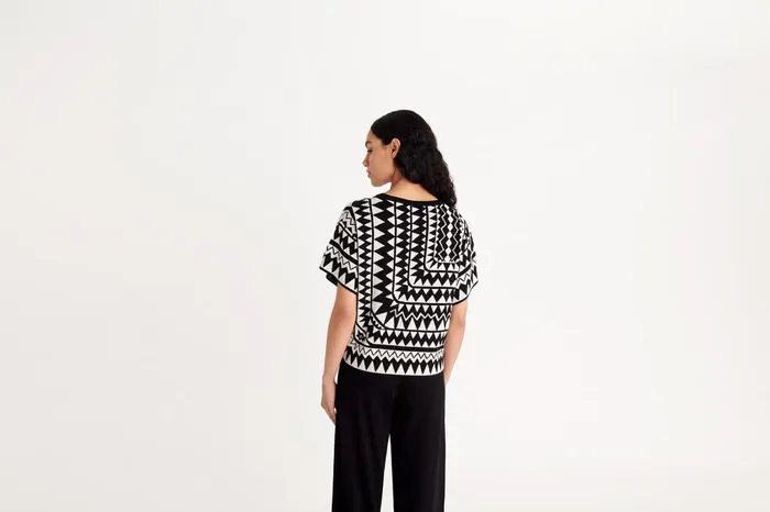 ERES Fleuve TShirt NoirIvoire Women Homewear