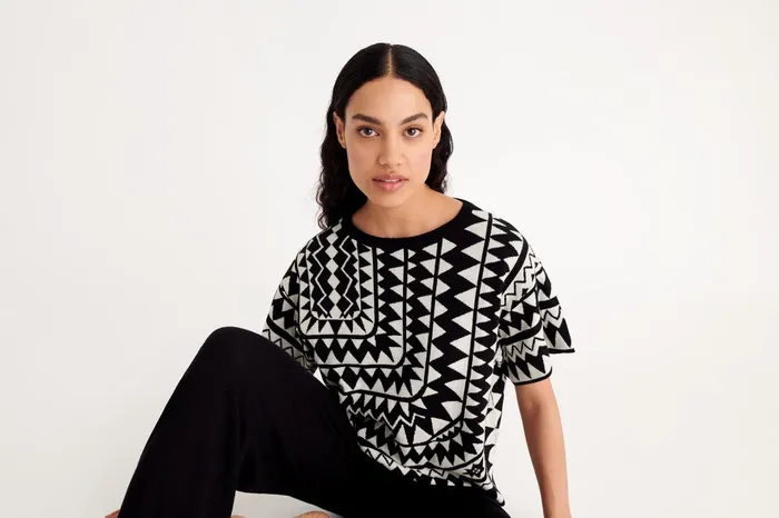 ERES Fleuve TShirt NoirIvoire Women Homewear