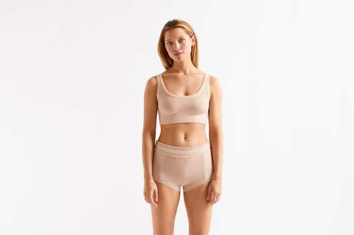 ERES Ombrage Crop Top Bra Calcaire Women Homewear