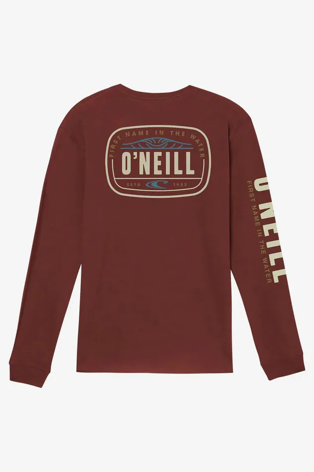 EVENTIDE STANDARD FIT LONG SLEEVE TEE Burgundy Men O039NEILL Clothing