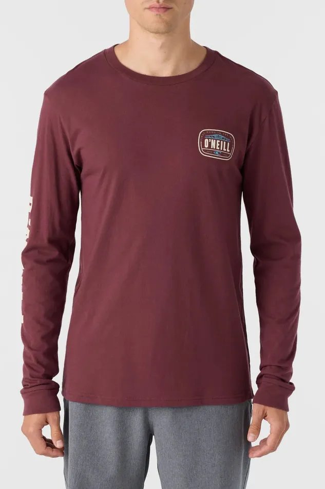 EVENTIDE STANDARD FIT LONG SLEEVE TEE Burgundy Men O039NEILL Clothing