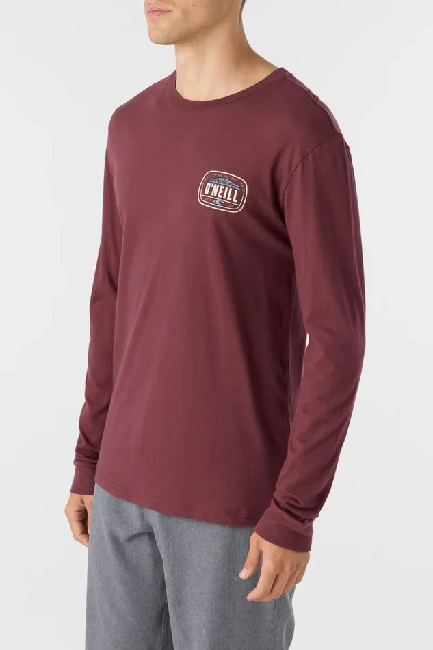 EVENTIDE STANDARD FIT LONG SLEEVE TEE Burgundy Men O039NEILL Clothing