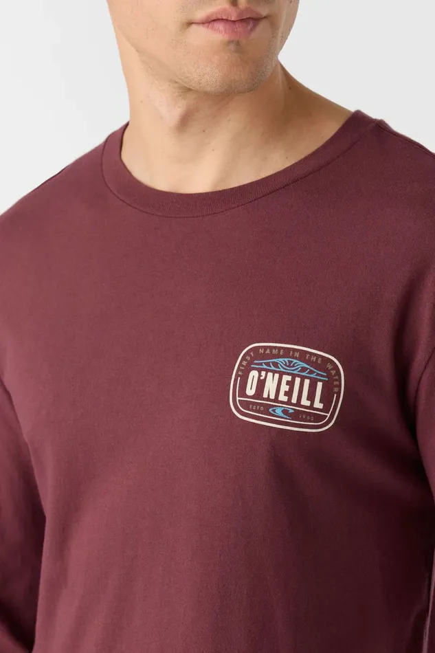 EVENTIDE STANDARD FIT LONG SLEEVE TEE Burgundy Men O039NEILL Clothing
