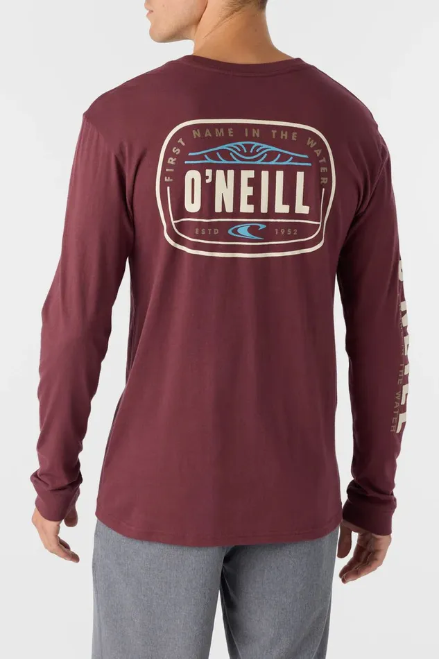 EVENTIDE STANDARD FIT LONG SLEEVE TEE Burgundy Men O039NEILL Clothing