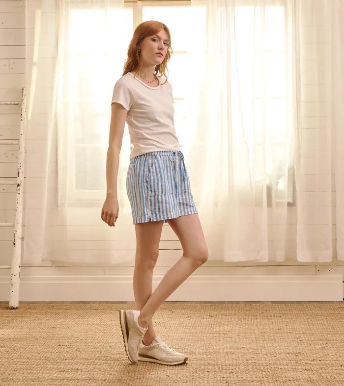 Everywhere Shorts 8211 French Blue Stripes Hatley