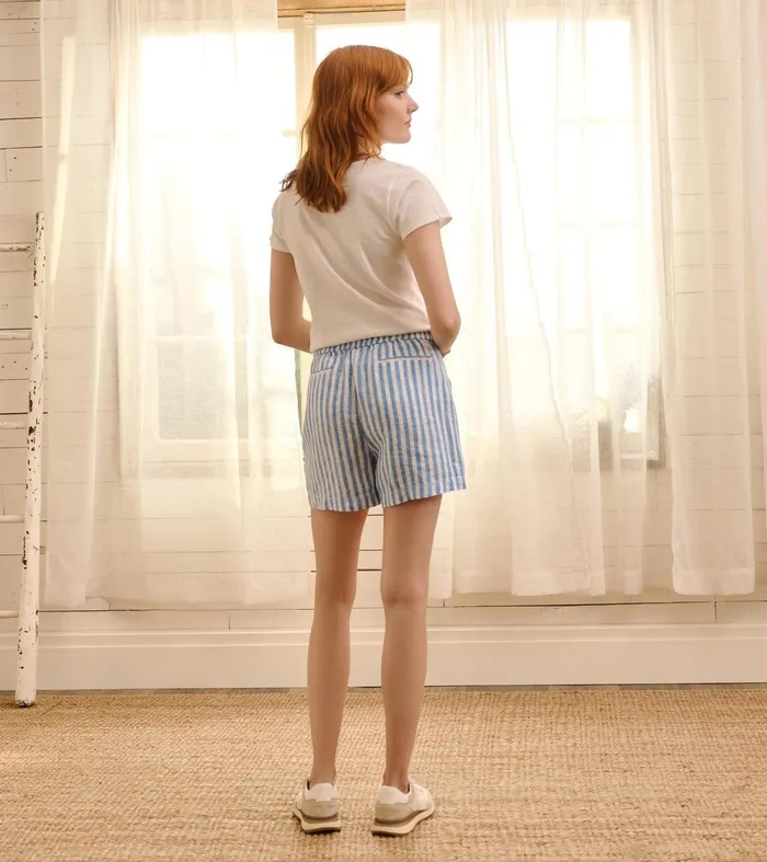 Everywhere Shorts 8211 French Blue Stripes Hatley