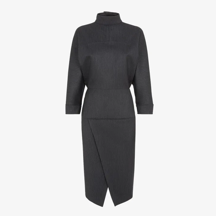 Fendi Dresses and Jumpsuits Dress Black Pinstriped Wool Dress 8211 Women