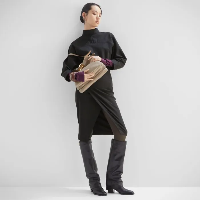 Fendi Dresses and Jumpsuits Dress Black Pinstriped Wool Dress 8211 Women