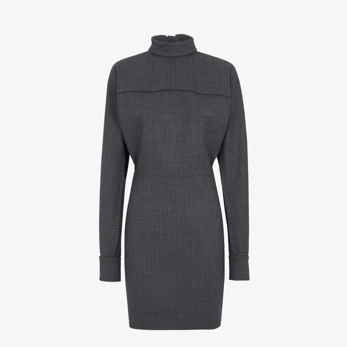 Fendi Dresses and Jumpsuits Dress Gray Pinstriped Wool Dress 8211 Women