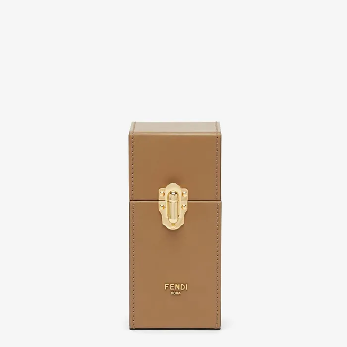 Fendi Fragrances Fragrance Trunk For One Bottle Travel Case In Beige Leather 8211 WomenMen Fendi Fragrances Fragrance Trunk For One Bottle Travel Case In Beige Leather 8211 WomenMen