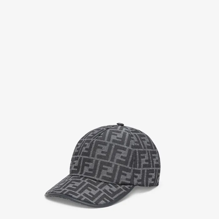 Fendi Hats and Gloves Hat Blue FF Jacquard Baseball Cap 8211 Men