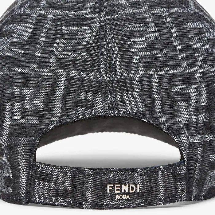 Fendi Hats and Gloves Hat Blue FF Jacquard Baseball Cap 8211 Men