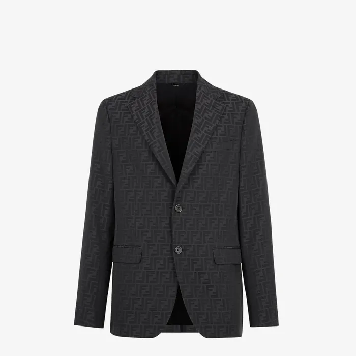 Fendi Jackets and Suits Jacket Black Fabric Blazer 8211 Men