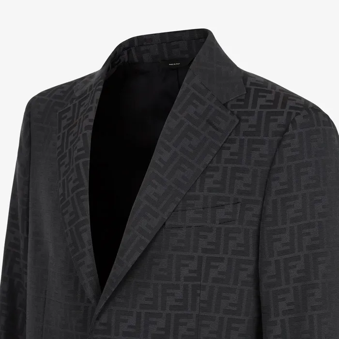 Fendi Jackets and Suits Jacket Black Fabric Blazer 8211 Men