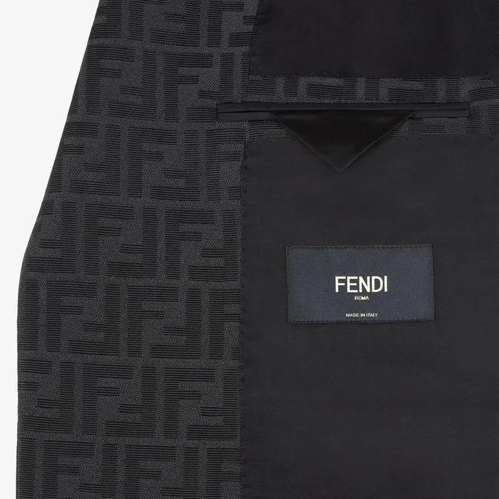 Fendi Jackets and Suits Jacket Black Fabric Blazer 8211 Men
