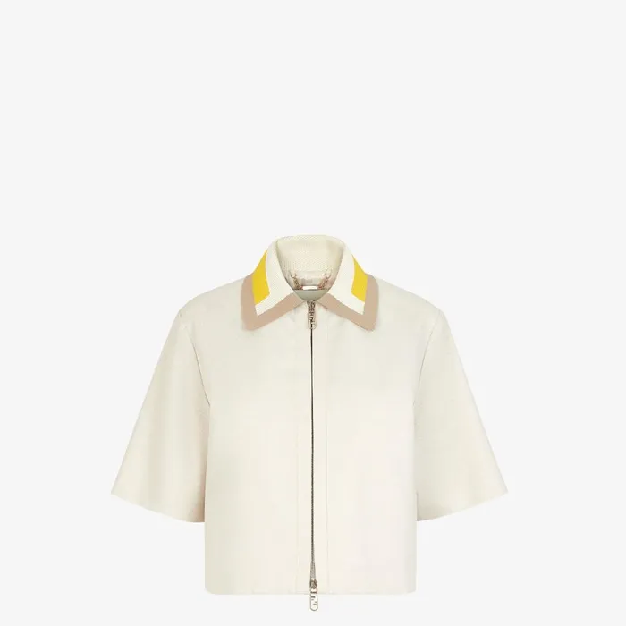 Fendi Jackets Jacket Beige Cotton Jacket 8211 Women