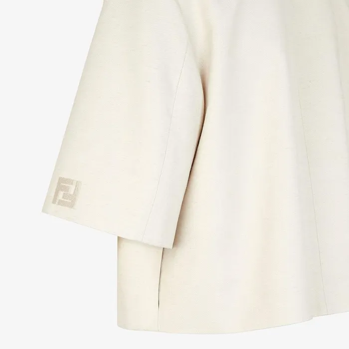 Fendi Jackets Jacket Beige Cotton Jacket 8211 Women