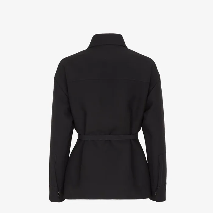 Fendi Jackets Jacket Black Wool And Silk GoTo Jacket 8211 Women
