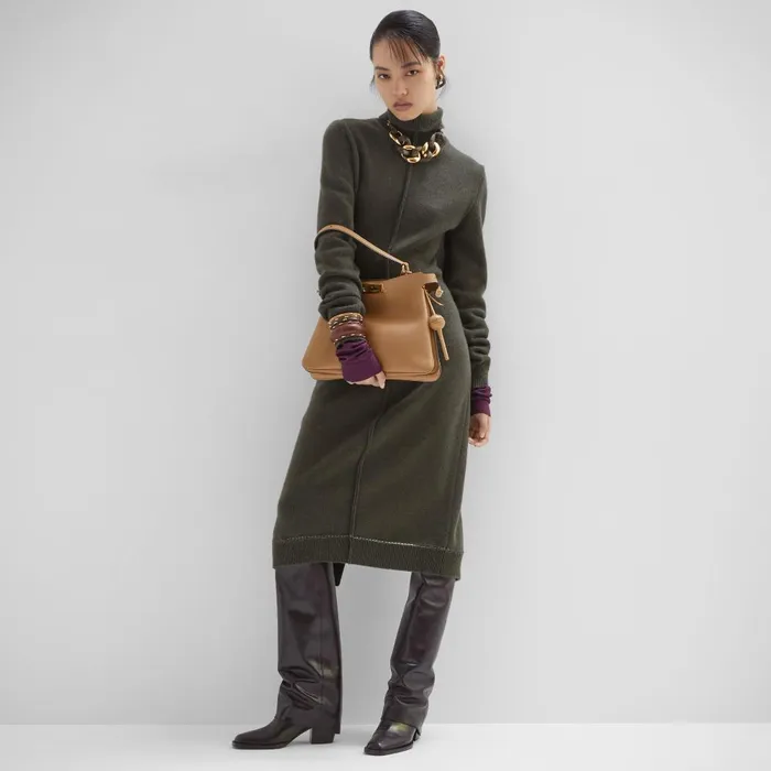 Fendi Knitwear Dress Dark Green Cashmere Dress 8211 Women