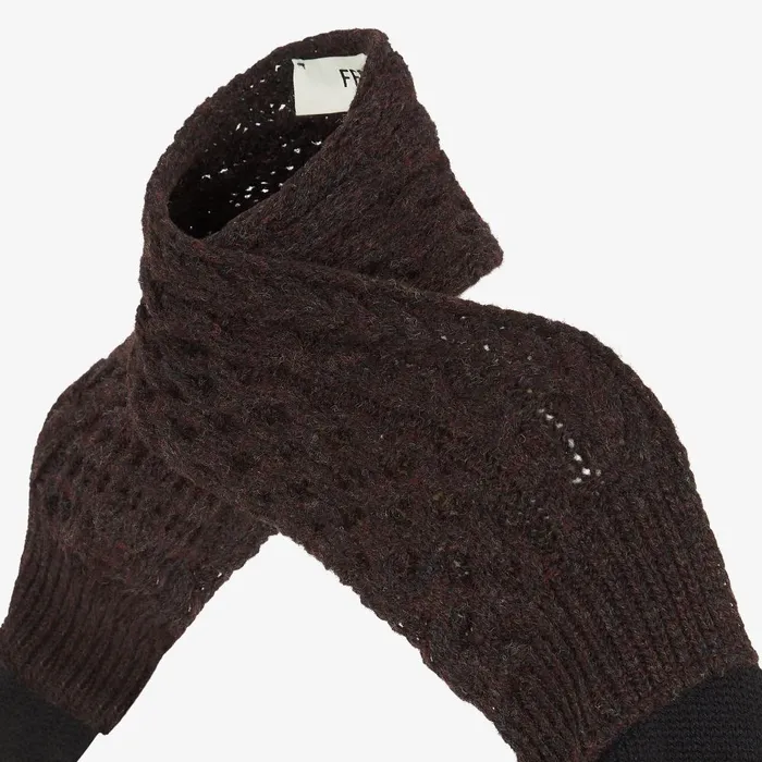 Fendi Knitwear Shrug Dark Purple Wool Shrug 8211 Women