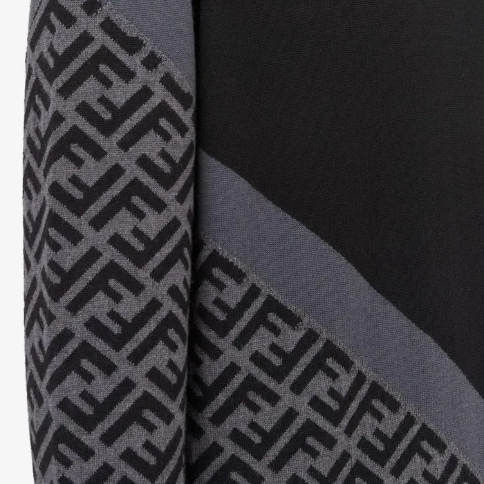 Fendi Knitwear Sweater Black Wool Sweater 8211 Men