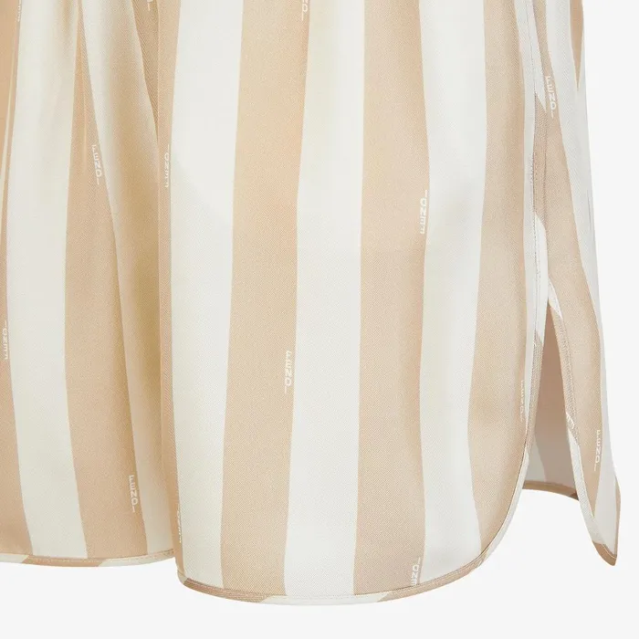Fendi Pants and Shorts Shorts Short Pants In Beige Pequin Silk 8211 Women