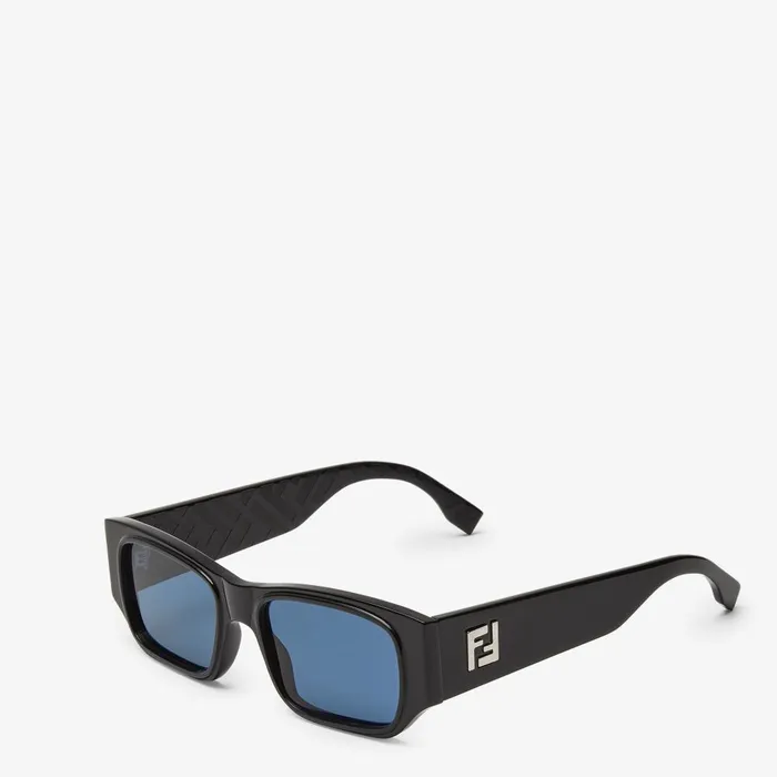 Fendi Sunglasses FF Squared Black Acetate Sunglasses 8211 Men