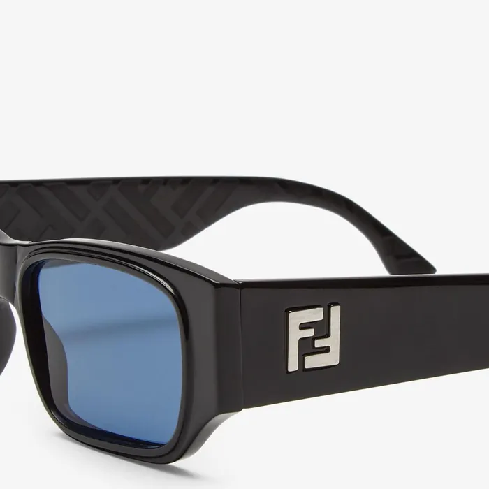Fendi Sunglasses FF Squared Black Acetate Sunglasses 8211 Men