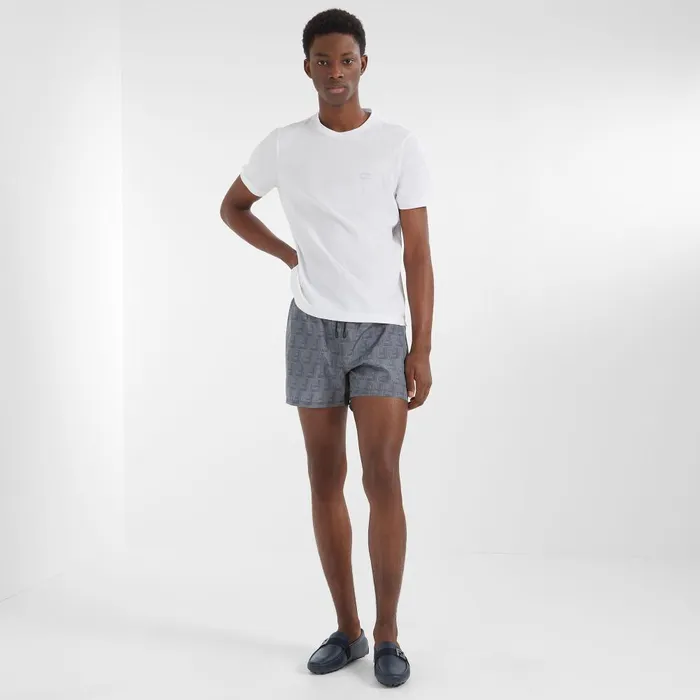 Fendi Swimwear Swim Shorts Blue Nylon Shorts 8211 Men