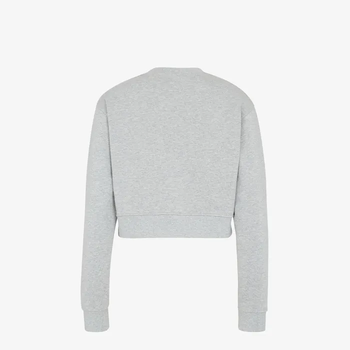 Fendi Tshirts and Sweatshirts Sweatshirt Gray Jersey Sweatshirt 8211 Women