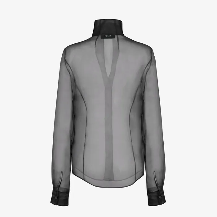 Fendi Tops and Shirts Shirt Black Organza Shirt 8211 Women