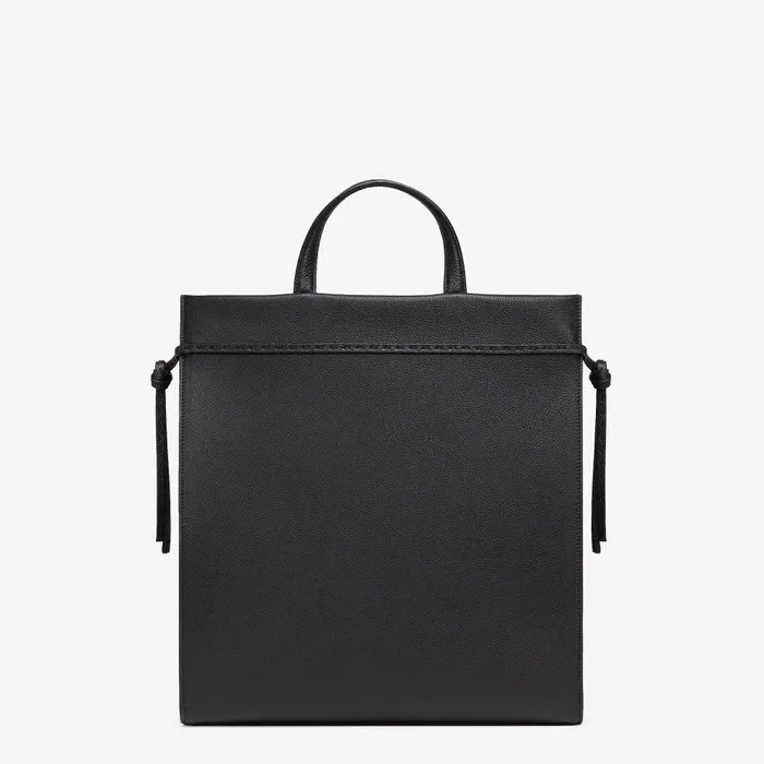 Fendi Tote Bags Fendi Roma Medium Go To Shopper Black Leather Bag 8211 Men