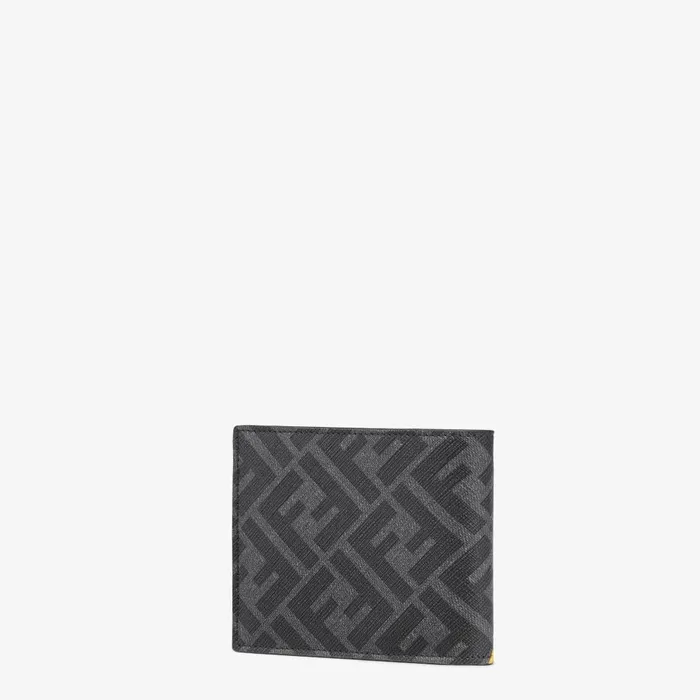 Fendi Wallets Fendi Diagonal Wallet Gray Fabric Bifold Wallet 8211 Men