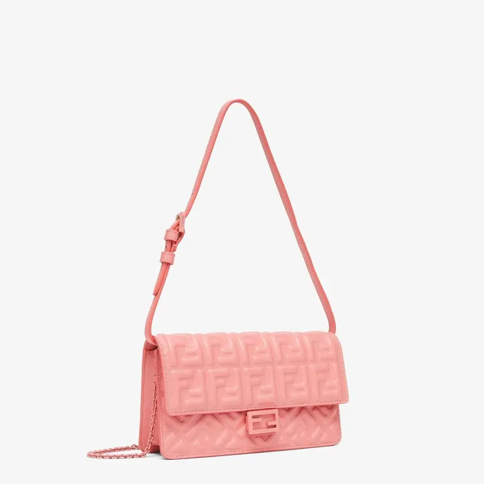 Fendi Wallets On Chain Wallet On Chain Baguette Pink Nappa Leather Wallet 8211 Women