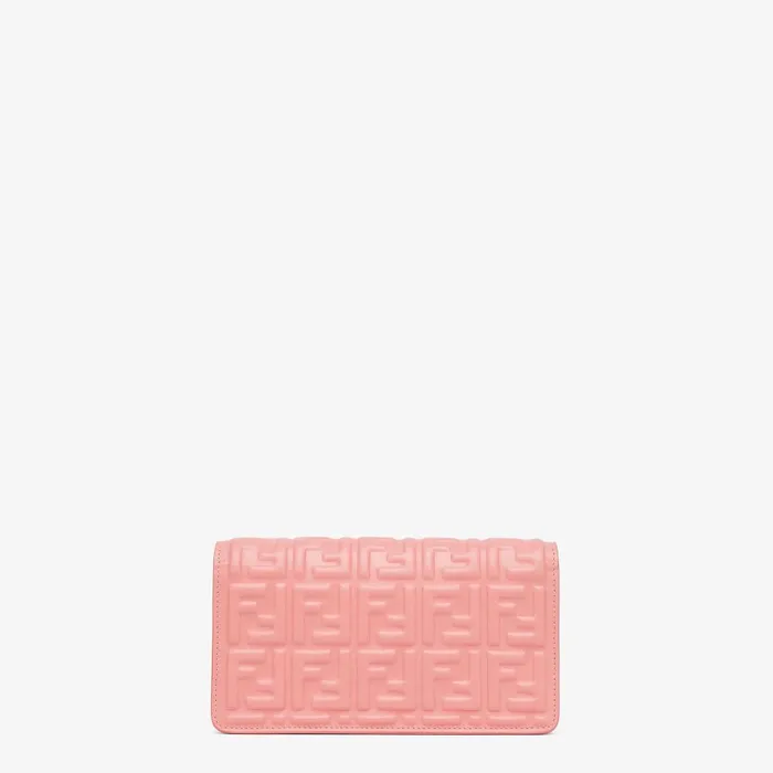 Fendi Wallets On Chain Wallet On Chain Baguette Pink Nappa Leather Wallet 8211 Women