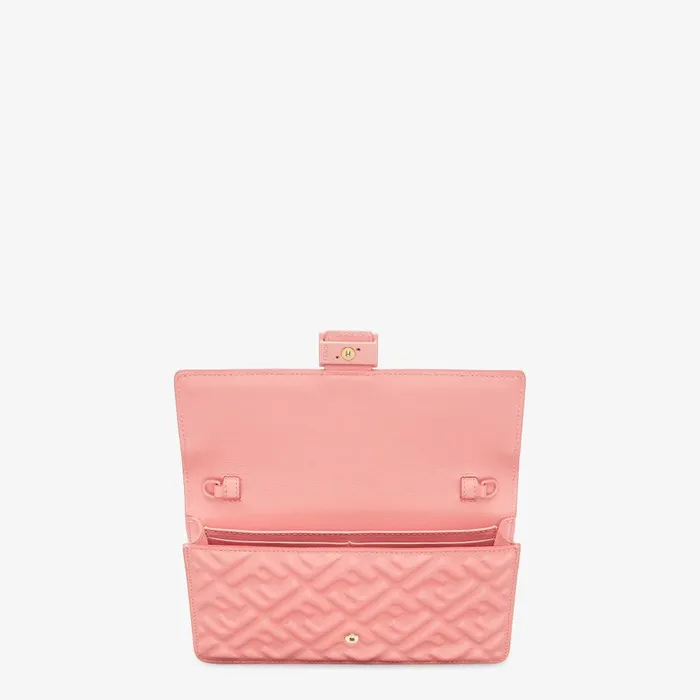 Fendi Wallets On Chain Wallet On Chain Baguette Pink Nappa Leather Wallet 8211 Women
