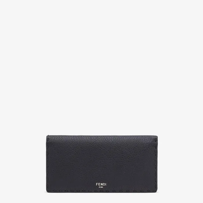 Fendi Wallets Selleria Wallet Black Leather Wallet 8211 Men