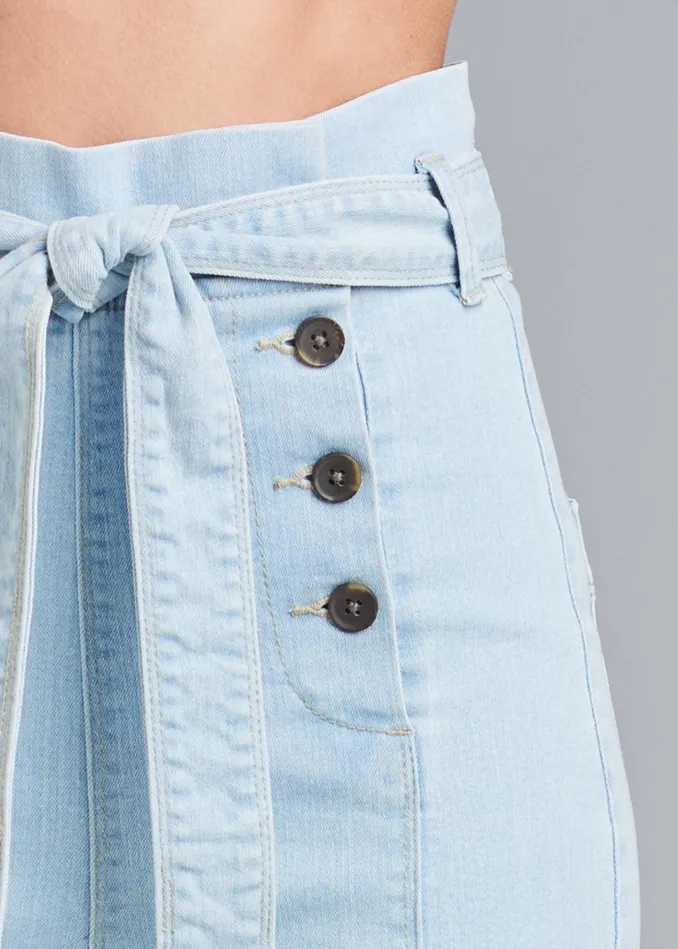 FLARE LEG HIGH WAIST JEANS Light Wash Women VENUS Bootcut and Flare