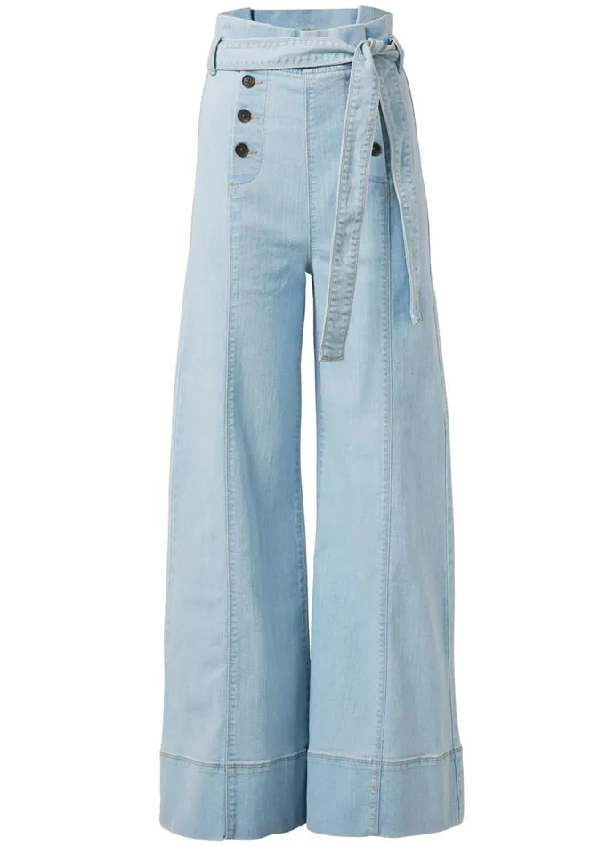 FLARE LEG HIGH WAIST JEANS Light Wash Women VENUS Bootcut and Flare