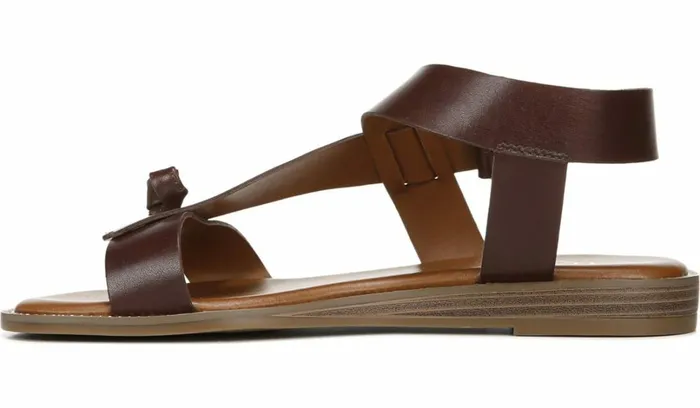 Flat Sandals Women Franco Sarto Franco Glenni Sandal Dark Brown Leather