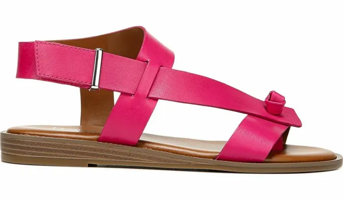Flat Sandals Women Franco Sarto Franco Glenni Sandal Fuschia Leather