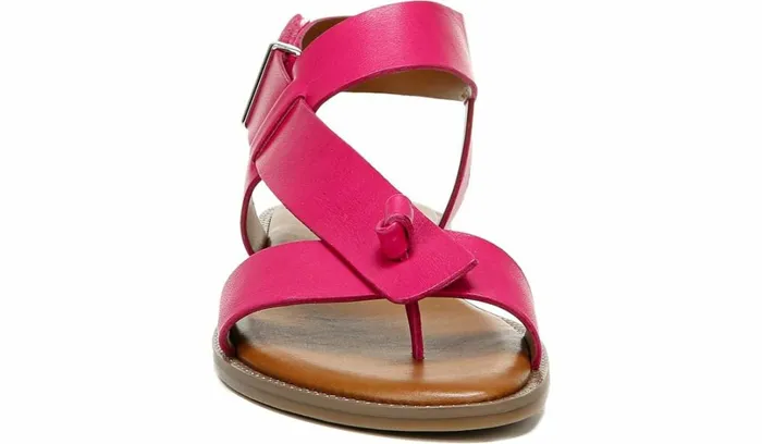 Flat Sandals Women Franco Sarto Franco Glenni Sandal Fuschia Leather