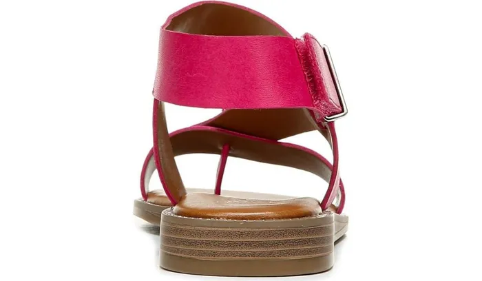 Flat Sandals Women Franco Sarto Franco Glenni Sandal Fuschia Leather