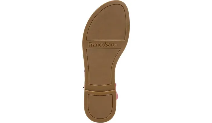 Flat Sandals Women Franco Sarto Franco Glenni Sandal Fuschia Leather