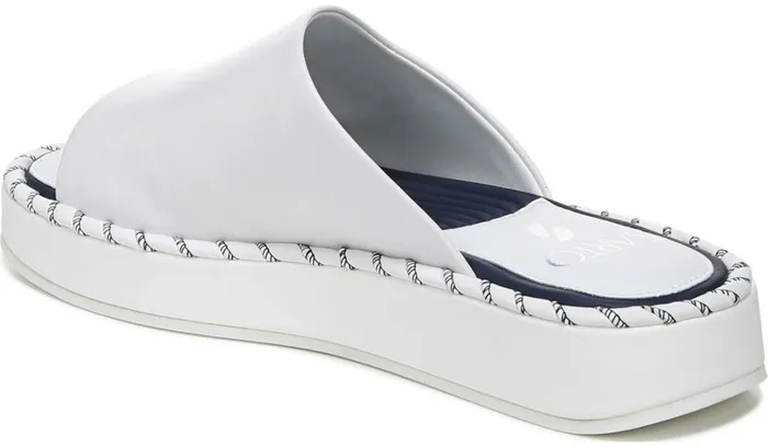Flat Sandals Women Franco Sarto Sarto Zoe Slide Sandal White Leather
