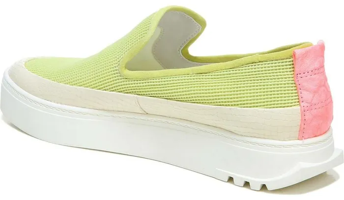 Flats Women Franco Sarto Sarto Debra 2 Platform Slip On Sneaker Citron Leather